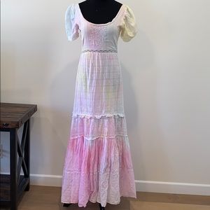 Loveshackfancy Tie Dye Multi Ryan Dress